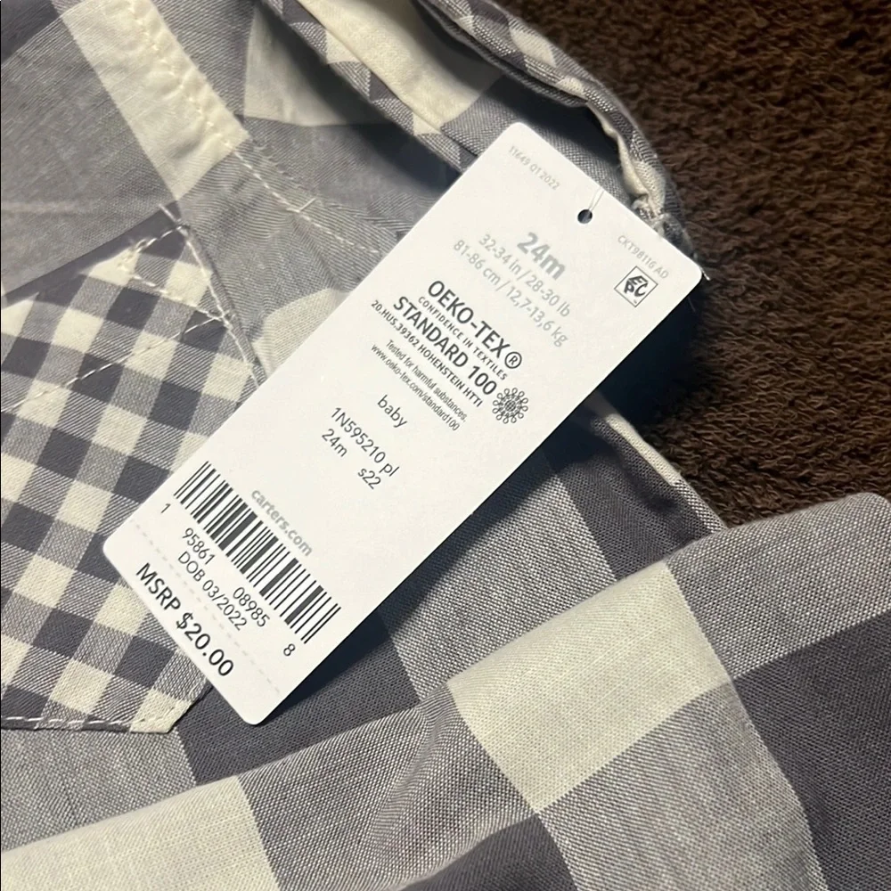 Carter's Baby Plaid Shirt